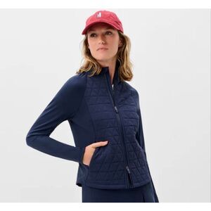Johnnie-O Hannah Performance Mixed Media Jacket size medium